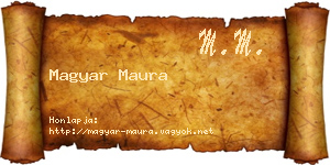 Magyar Maura névjegykártya